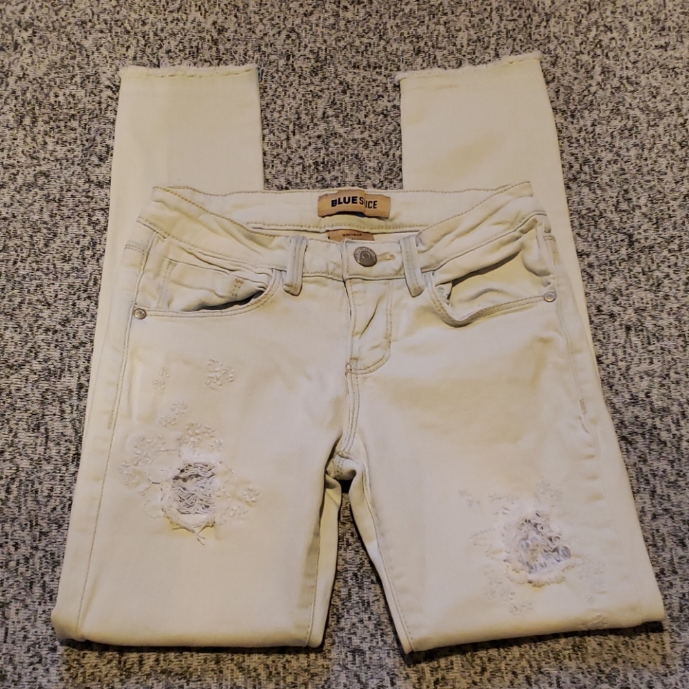Blue Spice Girls Light Wash Ripped Jeans